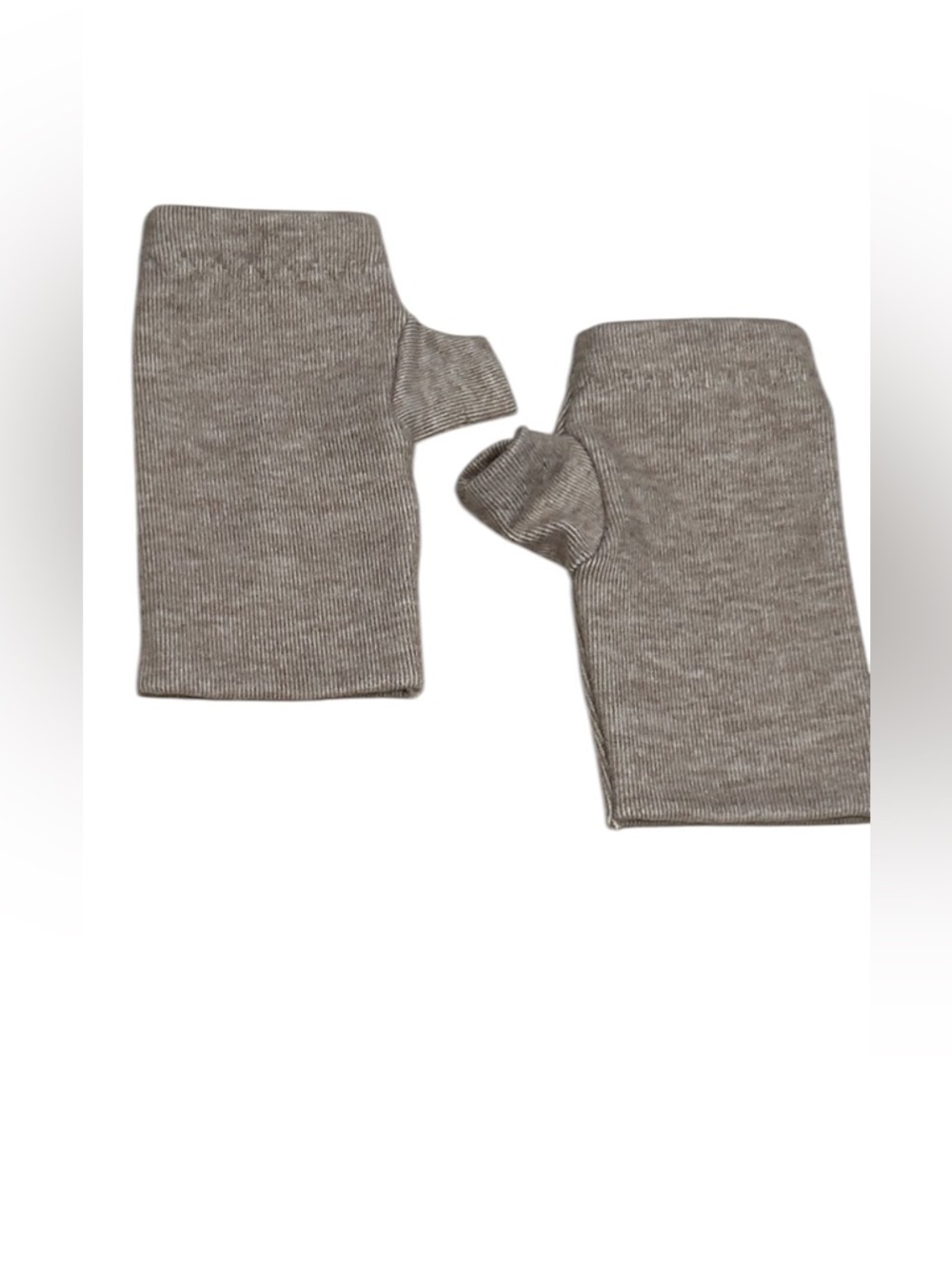 Fingerless Gloves two Layer Ultra Soft Jersey tan Fingerless Gloves